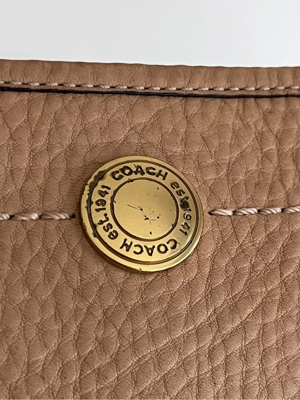 VINTAGE | Coach Ergo | Nude Tan | Pebbled Leather | Hobo Shoulder Bag